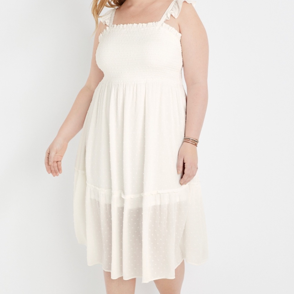 NWT Maurice’s White Dress
